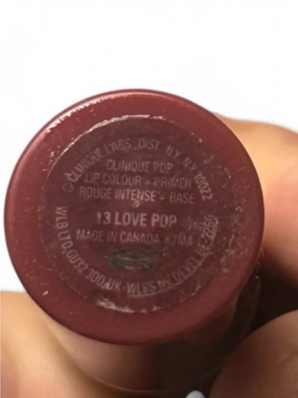 Clinique Pop Lip Color + Primer Love Pop 13 Intense Lipstick NWT